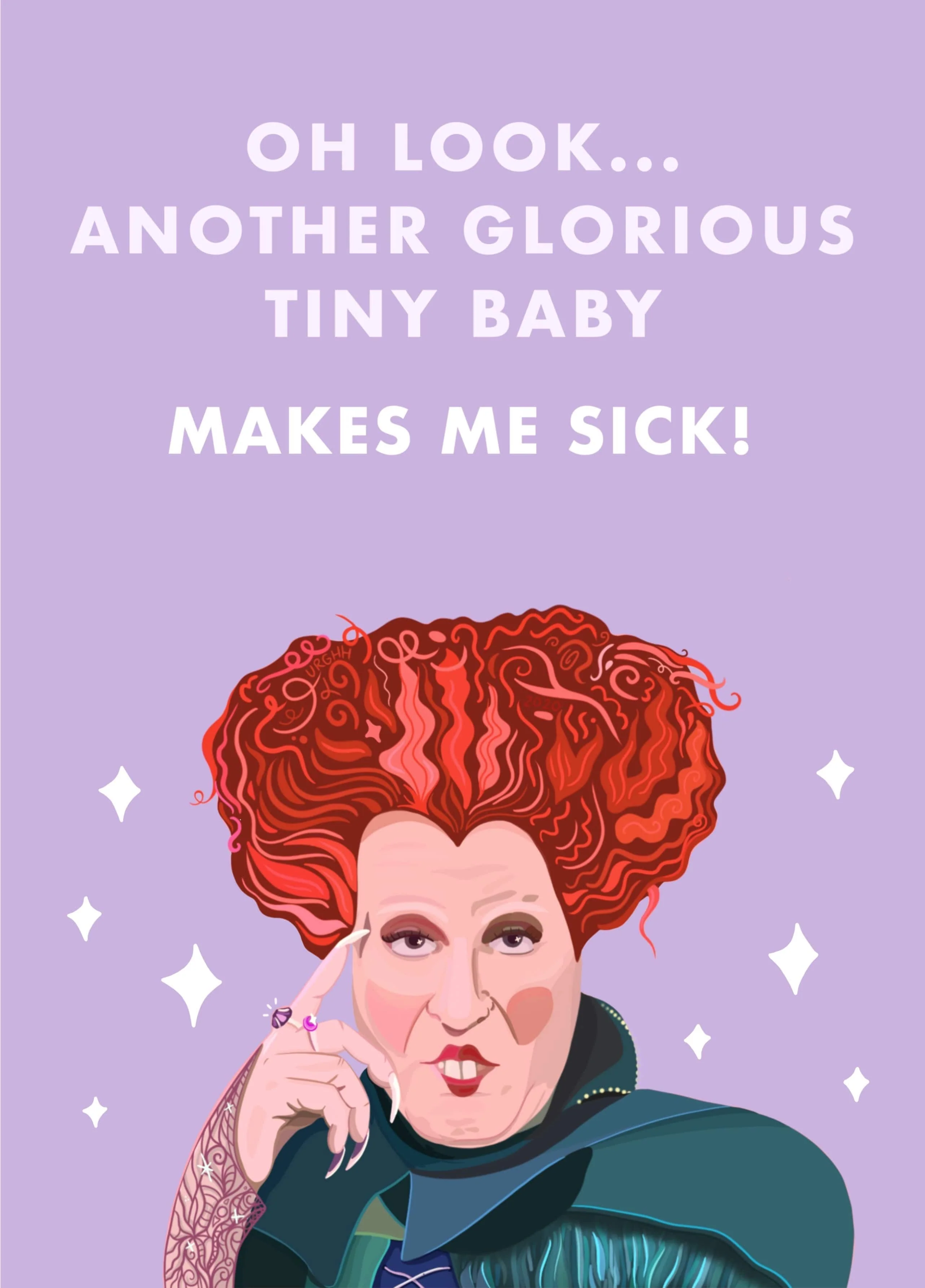Another Glorious Tiny Baby Card