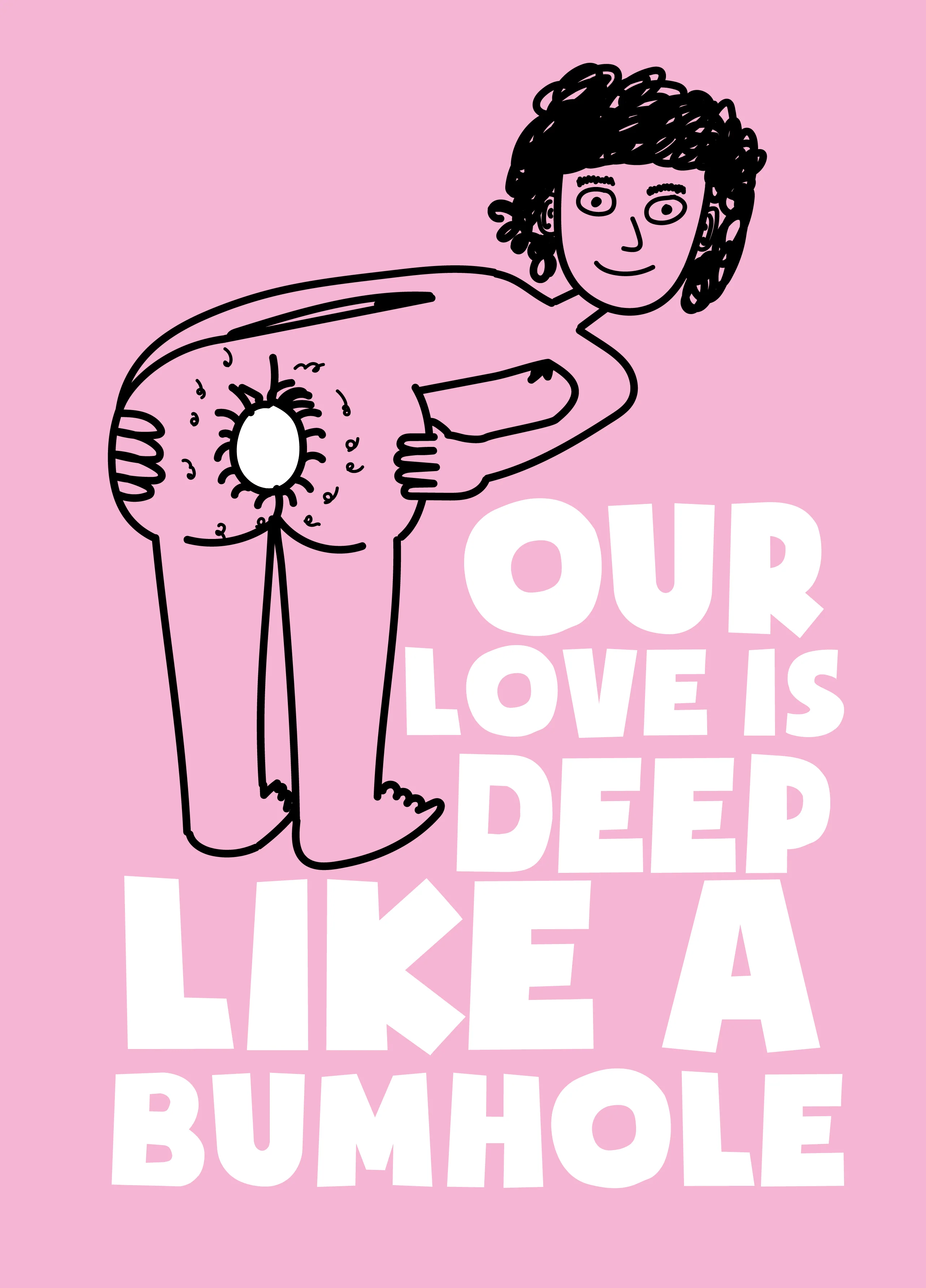 Deep Like A Bumhole Photo Card