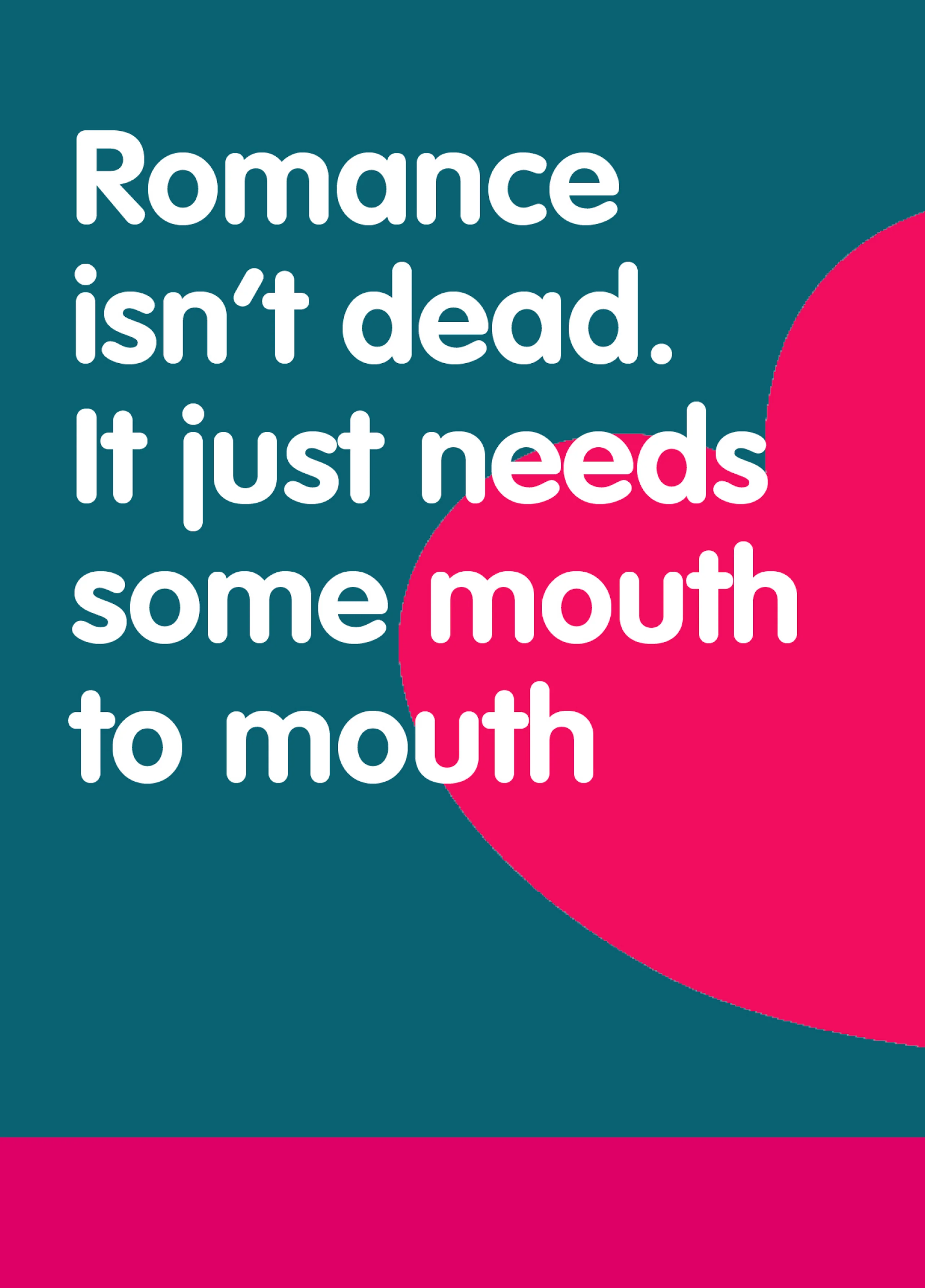 Funny Valentine's Card 'Romance Isn't Dead'