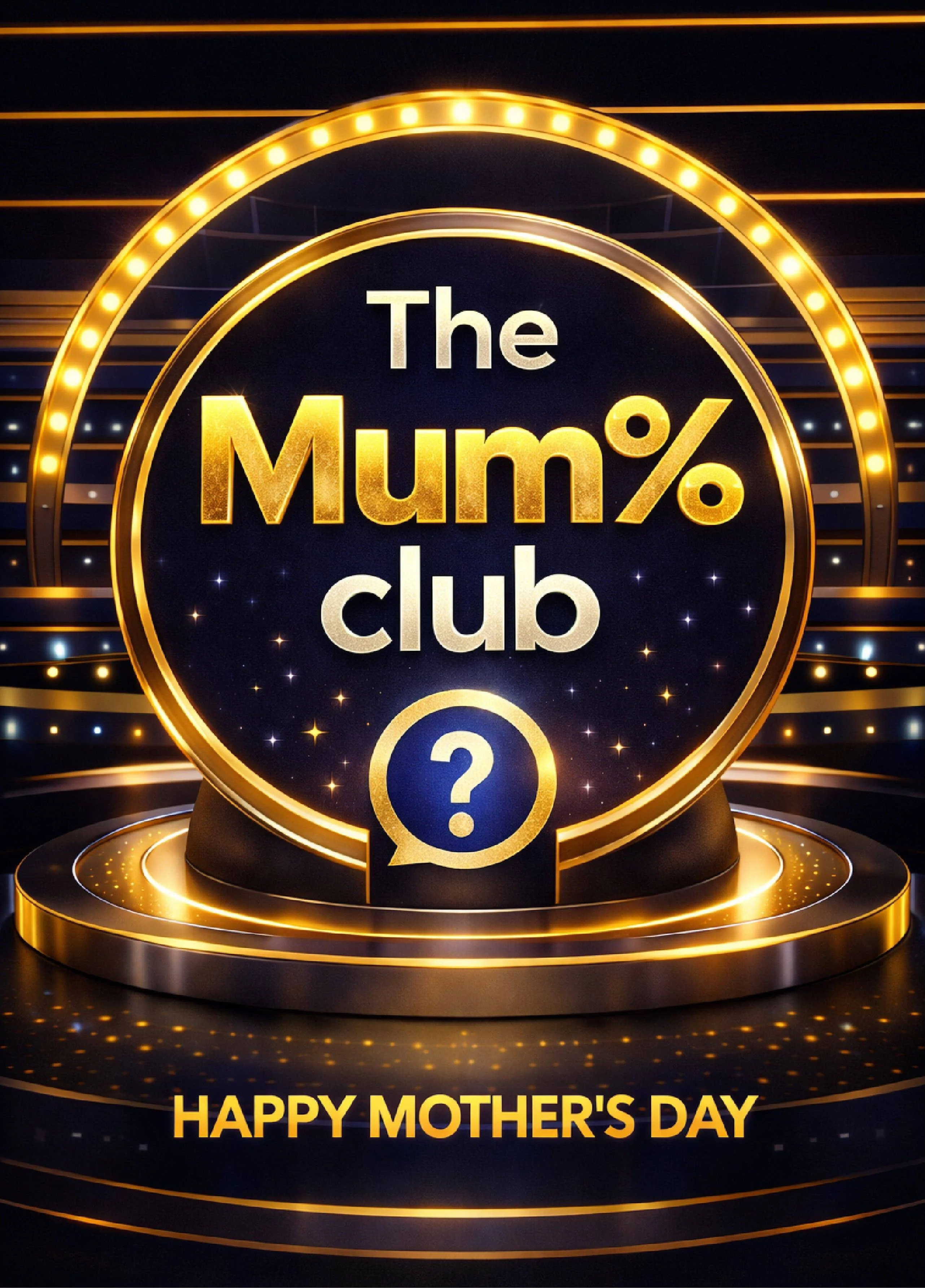The Mum Percent Club Mothers Day Card Quiz Show